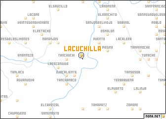 map of La Cuchilla