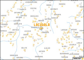 map of Lacudala