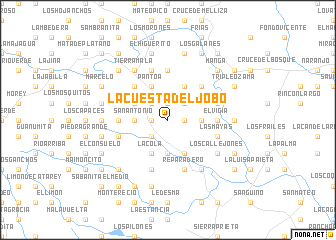 map of La Cuesta del Jobo