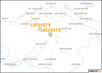 map of La Cuesta