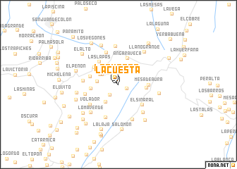 map of La Cuesta