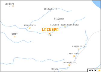 map of La Cueva