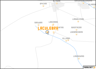 map of La Culebra