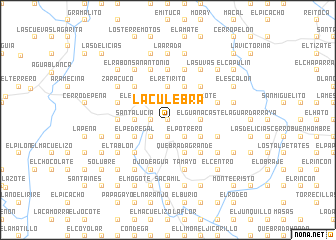 map of La Culebra