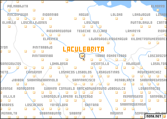 map of La Culebrita