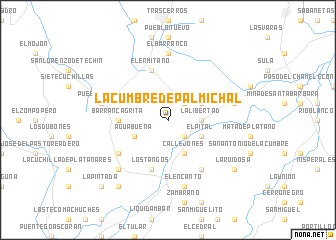 map of La Cumbre de Palmichal