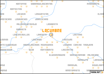 map of La Cumbre