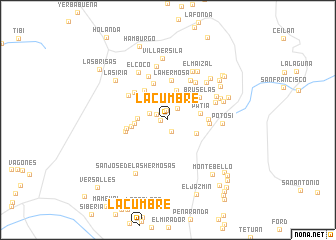 map of La Cumbre