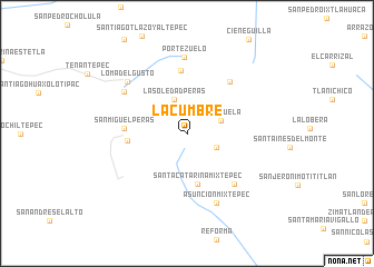 map of La Cumbre