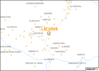 map of La Curva