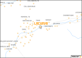 map of La Curva