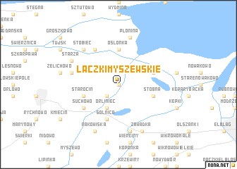 map of Łączki Myszewskie