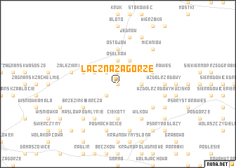 map of Łączna Zagórze