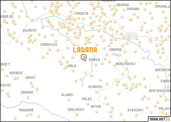 map of Lađana