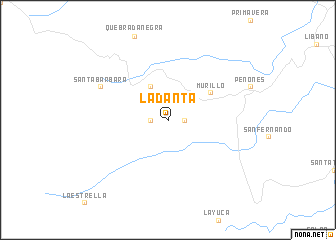 map of La Danta