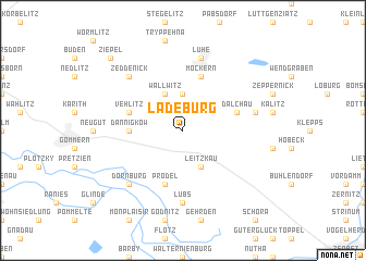 map of Ladeburg