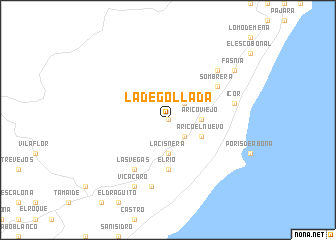 map of La Degollada