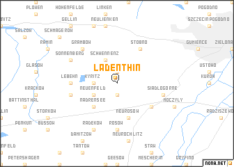 map of Ladenthin