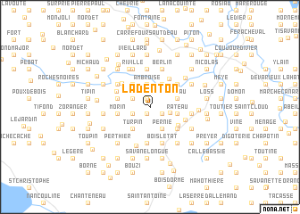 map of La Denton