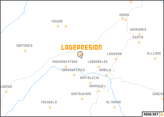 map of La Depresión