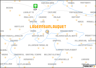map of Ladern-sur-Lauquet