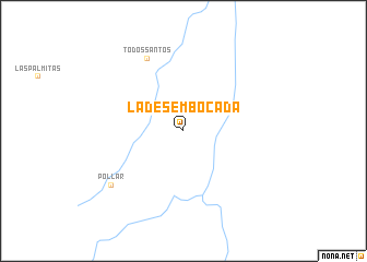 map of La Desembocada