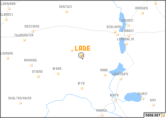 map of Lāde