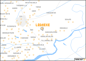 map of Ladheke