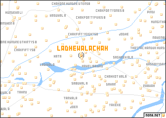 map of Ladhewāla Chāh