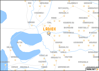 map of Ladiek