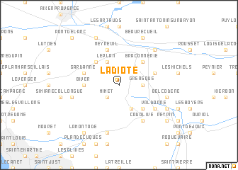 map of La Diote