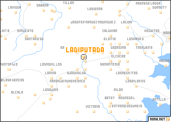 map of La Diputada