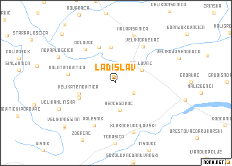 map of Ladislav