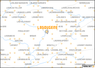 map of La Dougère