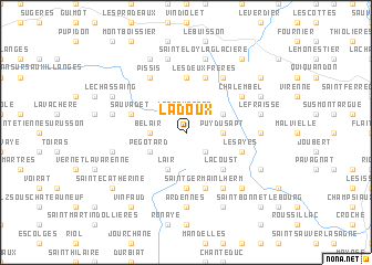 map of Ladoux