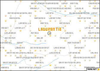 map of La Durantie