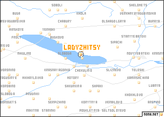 map of Ladyzhitsy