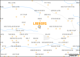 map of Læborg