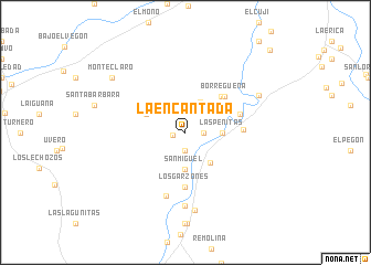 map of La Encantada