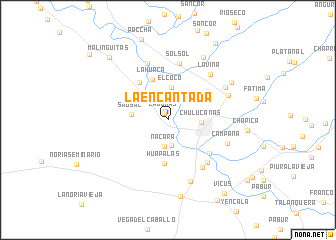 map of La Encantada