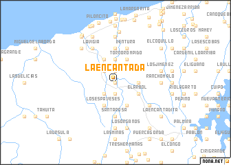 map of La Encantada