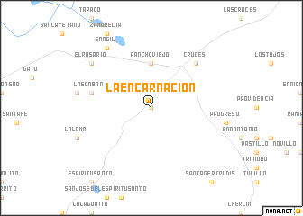 map of La Encarnación