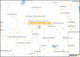 map of La Encarnación