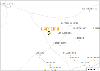 map of La Encina