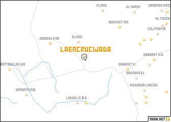 map of La Encrucijada