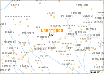 map of La Entrada
