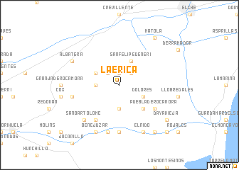 map of La Erica