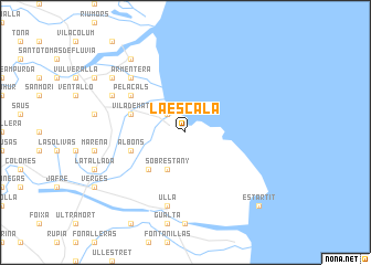 map of La Escala