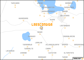 map of La Escondida