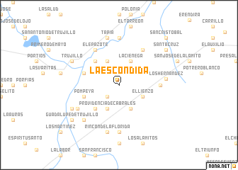 map of La Escondida